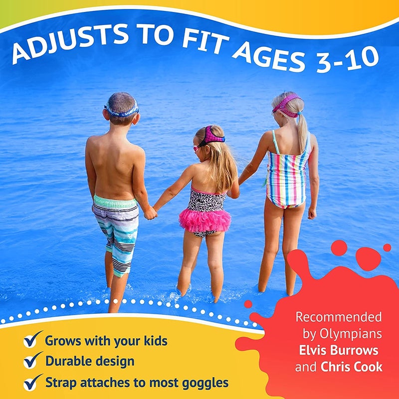 Frogglez Anti-Fog Swimming Goggles for Kids under 10 (Ages 3-10) Recommended by Swim Instructors; Premium Pain-Free Strap - Green - Image 4